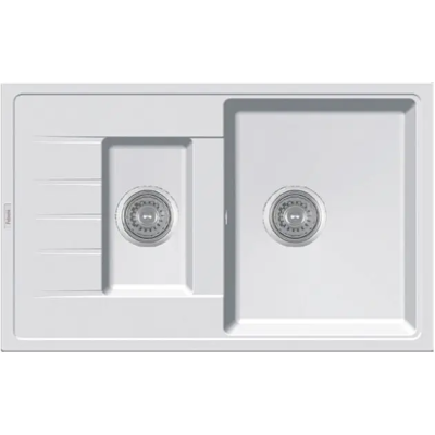 Гранітна мийка Classic 78x50x15 Alpine White