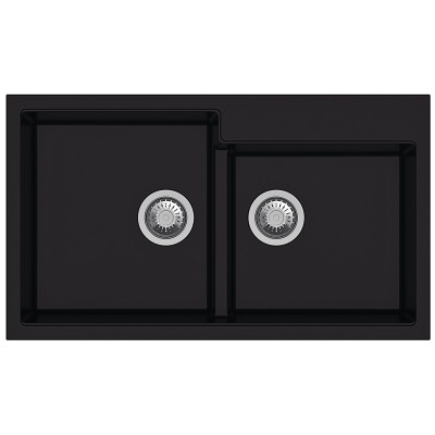 Гранитная мойка Navio 86x50x2 Antracit