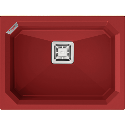 Гранитная мойка Crystal 61x46 Rouge