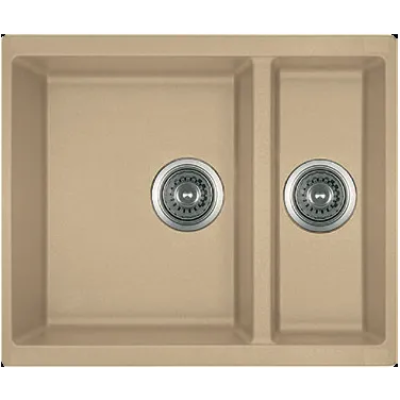 Гранитная мойка Quadro 56x46x15 Beige