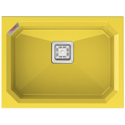 Гранітна мийка Crystal 61x46 Yellow
