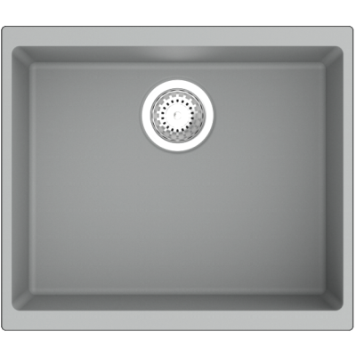 Гранитная мойка Navio 53x46 Grey Metallic
