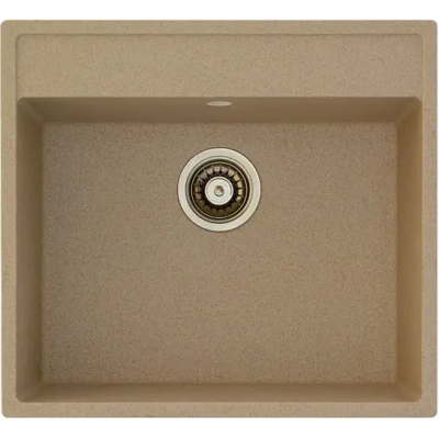 Гранітна мийка Quadro 56x51 Beige