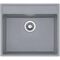 Гранітна мийка Quadro 56x51 Grey Metallic