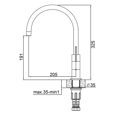 Кухонный смеситель FKM 50 SS Titanium Кухонный смеситель FKM 50 SS Titanium