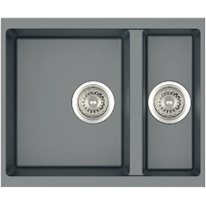 Гранитная мойка Quadro 56x46x15 Titanium