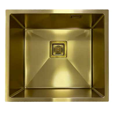 Нерж. мойка Quadro 49 Celldecor Nano Gold