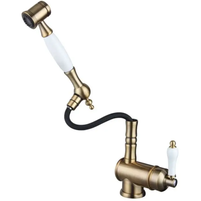 Кухонный смеситель FKM 67P SS Brass Antique