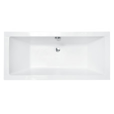 Ванна акрилова QUADRO SLIM 165х75 без ніг, БЕЗ отворів під ручки, без ручок