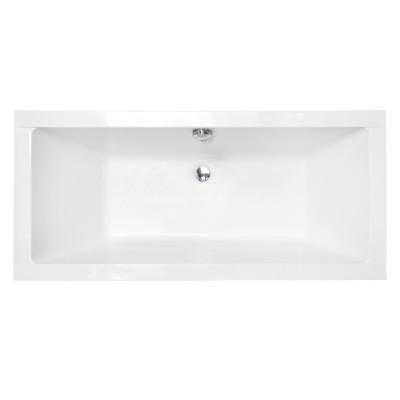 Ванна акрилова QUADRO SLIM 175х80 без ніг, БЕЗ отворів під ручки, без ручок