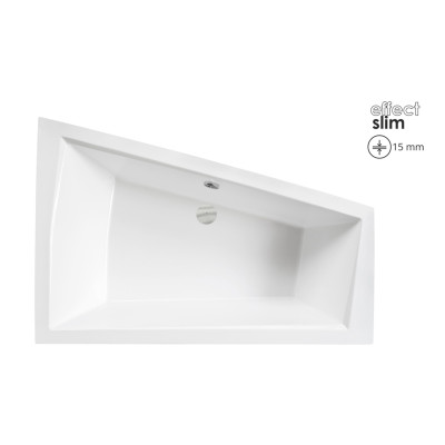 Ванна акрилова INTIMA DUO SLIM 180х125 Ліва (соло), без ніг