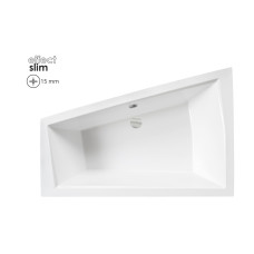 Ванна акрилова INTIMA DUO SLIM 180х125 Права (соло), без ніг