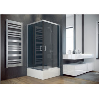 Кабіна квадратна MODERN 80x80x165 скло mrozone, профіль хромований