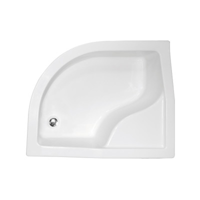Піддон півкруглий MAXI 120x85х24/38,5 Р правий + ноги
