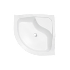 Піддон півкруглий OLIVER II 80x80x31,5 глибина 21, з сидінням + ноги