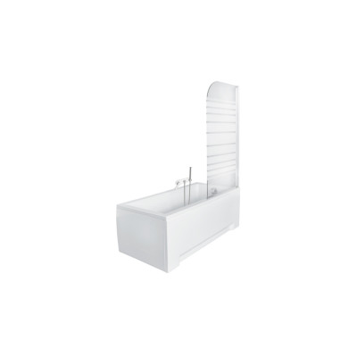 Шторка для ванни PMD Ambition-1S 75х130 зі смужками
