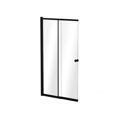 Шторка для ванны BESCO Easy Slide Black-2S 100x150