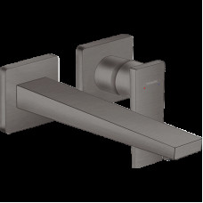 Змішувач Metropol для умивальника зі стіни 225 мм Brushed Black Chrome (32526340)