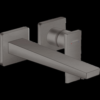 Змішувач Metropol для умивальника зі стіни 225 мм Brushed Black Chrome (32526340)
