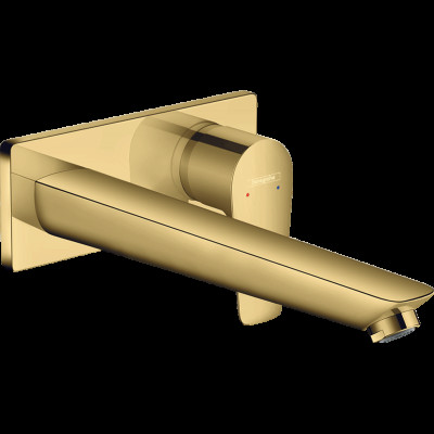 Смеситель Talis E для умывальника со стены скрытого монтажа 225 мм, Polished Gold Optic (71734990)