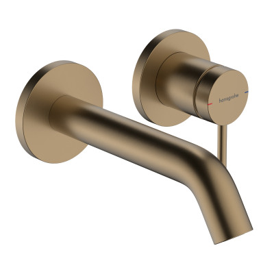 Змішувач Tecturis S 165 для умивальника зі стіни, Brushed Bronze (73350140)