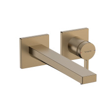 Змішувач Tecturis E 225 для умивальника зі стіни, Brushed Bronze (73051140)