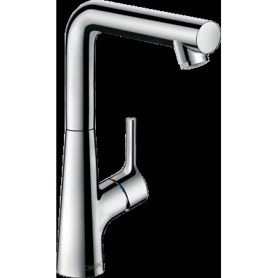 Смеситель Talis S 210 для умывальника с донным клапаном и поворотным изливом 120° (72105000)