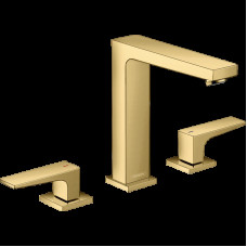 Змішувач Metropol 160 для умивальника на 3 отвори Polished Gold Optic (32515990)