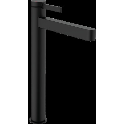 Змішувач Finoris 260 для умивальника з донним клапаном push-open, Matt Black (76070670)