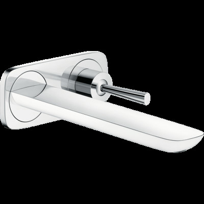 Змішувач PuraVida для умивальника зі стіни прихованого монтажу 225 мм White/Chrome (15085400)