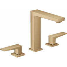 Змішувач Metropol 160 для умивальника на 3 отвори Brushed Bronze (32515140)
