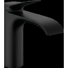 Змішувач Vivenis 110 для умивальника з донним клапаном pop-up Matt Black (75020670)