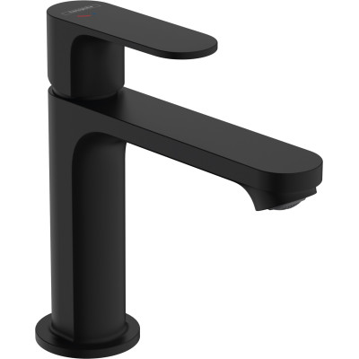 Змішувач Rebris S 110 Coolstart для умивальника без донного клапана, Matt Black (72520670)