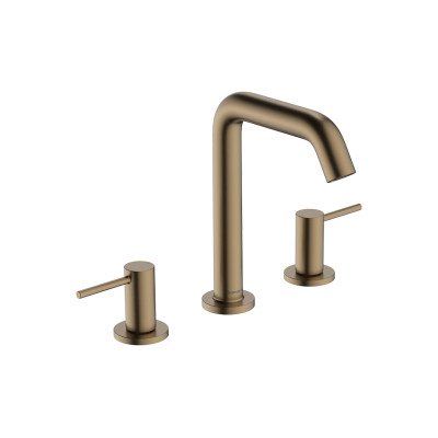 Змішувач Tecturis S для умивальника на 3 отвори, Brushed Bronze (73330140)
