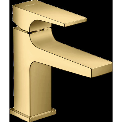 Змішувач Metropol 100 для умивальника з донним клапаном push-open, Polished Gold Optic (32500990)