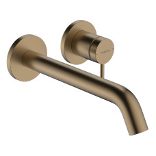 Змішувач Tecturis S 225 для умивальника зі стіни, Brushed Bronze (73351140)