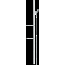 Душевая штанга Unica E 150 см со шлангом 160 см и полками White/Сhrome (27645400)