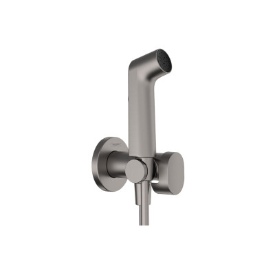 Комплект гигиенического душа S EcoSmart+ на холодную воду, Brushed Black Chrome (29230340)