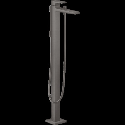 Змішувач Metropol для ванни підлоговий Brushed Black Chrome (32532340)