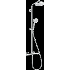 Душевая система Crometta Showerpipe 160 1jet с термостатом, белый/хром (27264400)