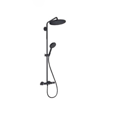 Душова система Croma Select S 280 1jet Showerpipe з термостатом Matt Black (26890670)