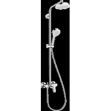 Душевая система Crometta 160 1jet Showerpipe белая/хромированная (27266400)