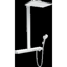 Душова система Rainmaker Select Showerpipe 460 2jet з термостатом, колір білий/хром (27109400)