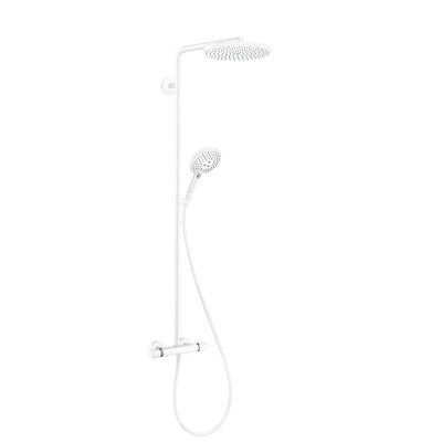 Душова система Raindance S 240 Showerpipe PowderRain 1jetP з термостатом Matt White (27633700)