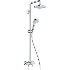 Душова система Croma Select E 180 2jet Showerpipe зі змішувачем, білий/хром (27258400)