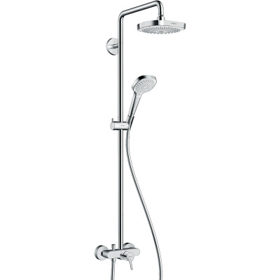 Душова система Croma Select E 180 2jet Showerpipe зі змішувачем, білий/хром (27258400)