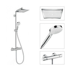 Душевая система Crometta E Showerpipe 240 1jet с термостатом (27271000)