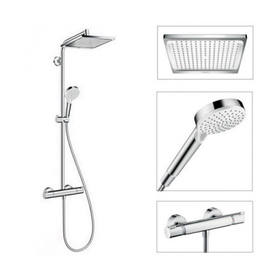 Душевая система Crometta E Showerpipe 240 1jet с термостатом (27271000)