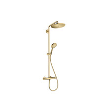 Душевая система Croma Select S 280 1jet Showerpipe с термостатом, Polished Gold Optic (26890990)