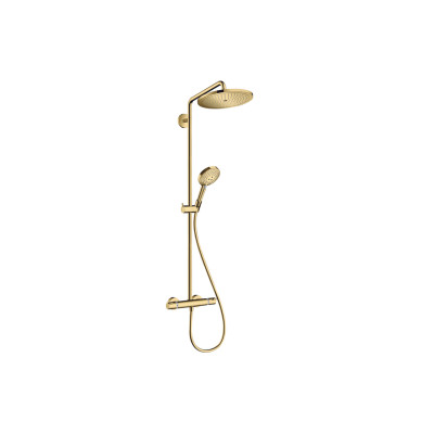 Душова система Croma Select S 280 1jet Showerpipe з термостатом, Polished Gold Optic (26890990)